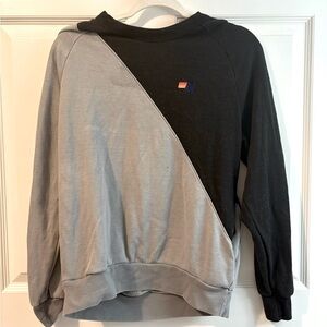 Aviator Nation Black and Gray Crewneck Sweaters
